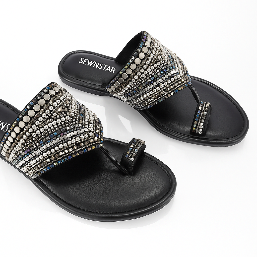 Luxe Embellished Flat