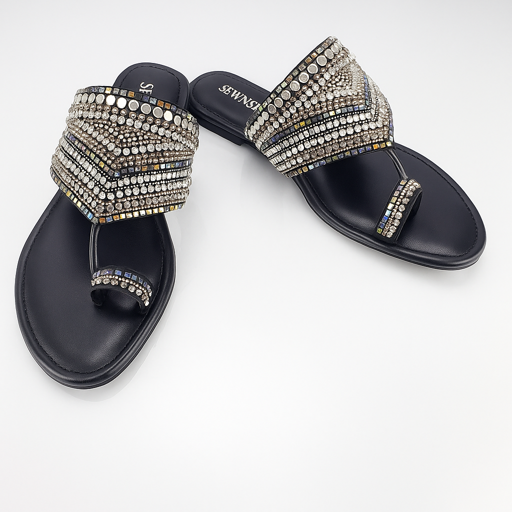 Luxe Embellished Flat