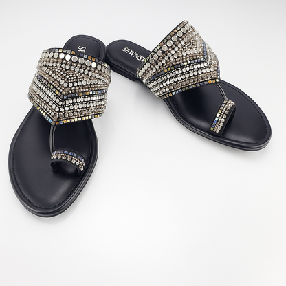 Luxe Embellished Flat