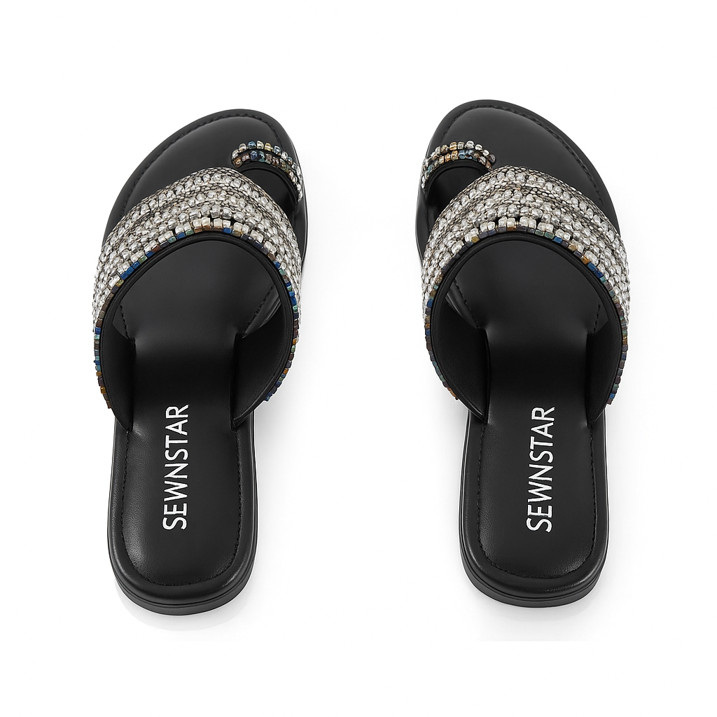 Luxe Embellished Flat