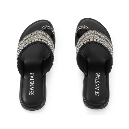 Luxe Embellished Flat